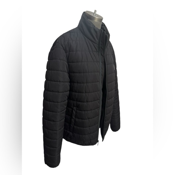 Original Penguin Quilted Puffer Jacket Black Men’s Large - Picture 3 of 12
